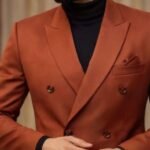 Rust / Burnt Terracotta Double-Breasted Suit